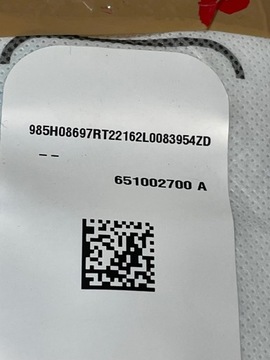 AIRBAG ULOŽENÍ SEDADLA PRAVÁ RENAULT CAPTUR II 2