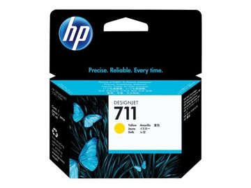 Oryginalny Tusz HP 711 Żółty CZ132A