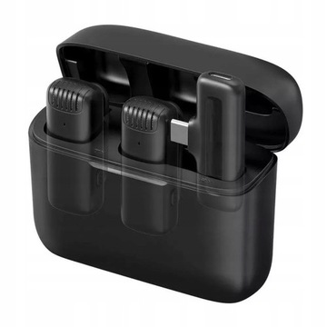 ДВОЙНОЙ БЕСПРОВОДНОЙ МИКРОФОН ДЛЯ iPhone ANDROID USB + Lightning