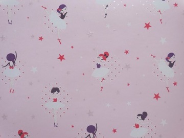 TAPETA ścienna DLA DZIECI GWIAZDKI BALETNICE