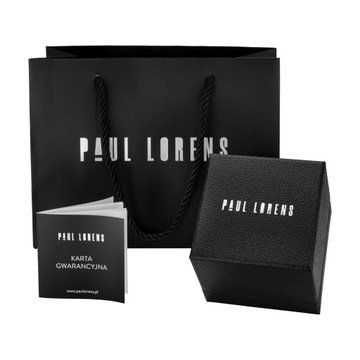 Zegarek męski Paul Lorens SAVRES czarny - multidatownik BOX + GRAWER