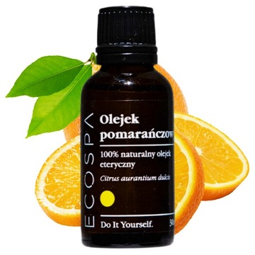 NATURALNY OLEJEK ETERYCZNY POMARAŃCZOWY 30 ML AROMATERAPIA ECOSPA