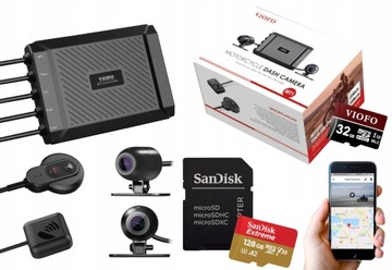 VIOFO MT1 KAMERA MOTOCYKL PRZÓD TYŁ FHD GPS 128GB