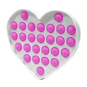 PUSH ANTYSTRES BUBBLE POP IT Serce Bąbelki
