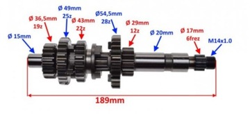 КОРОБКА ПЕРЕДАЧ QUAD BS250S5 JIANSHE ROMET LONCIN