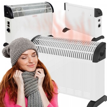 GRZEJNIK ELEKTRYCZNY KONWEKTOROWY TERMOSTAT 2000W
