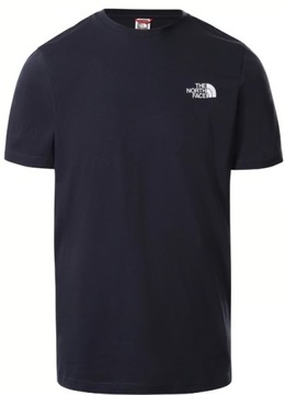 T-shirt męski okrągły dekolt koszulka The North Face rozmiar M Granatowa