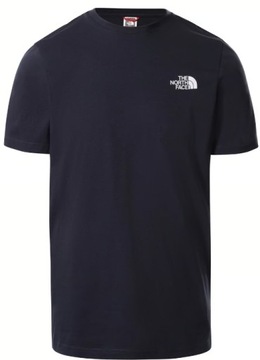 T-shirt męski okrągły dekolt koszulka The North Face rozmiar XL granatowaa