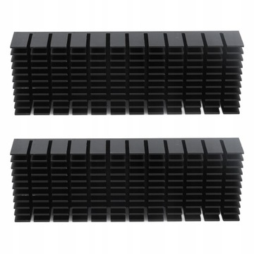 2 szt. RADIATOR SILNIKA 120x40x20mm CZARNY