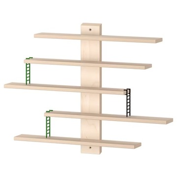 IKEA LUSTIGT Półka ścienna, 37x 37 cm Brzoza
