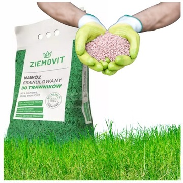 ZIEMOVIT Nawóz Granulowany do Trawników 1kg nadaje intensywną zieleń