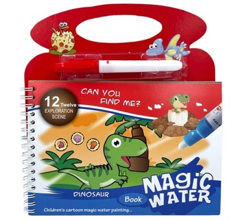 DINOZAURY KOLOROWANKA WODNA MAGICZNY FLAMASTER