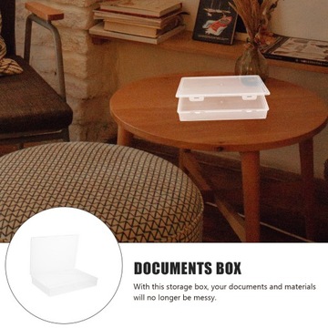 PUDEŁKO A4 PRZEZROCZYSTE PLASTIKOWE POJEMNIKI PAPIEROWE