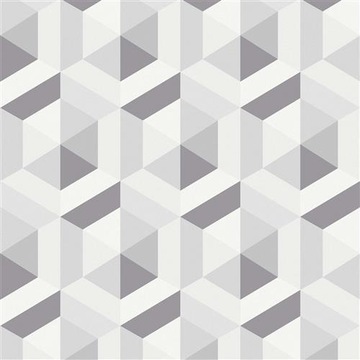 Tapeta 3D geometria heksagon trójkąt biały szary