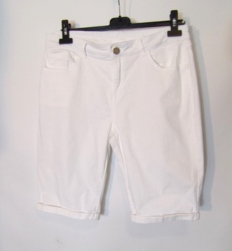 białe szorty spodenki jeans 42/44 plus size