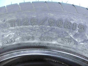 KOLO DOJEZDOVÉ DOJEZDOVDOJEZDOVÉ R15 125/90 VOLVO V40 I