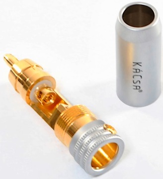 РАЗЪЕМ RCA KACSA AUDIO RP-85GT 24K ЗОЛОТО MAX 9,5 ММ