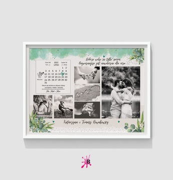 ПЕРСОНАЛИЗИРОВАННЫЙ ПОСТЕР ПОДАРОК ​​СВАДЕБНЫЕ ИМЕНА+ДАТА+ФОТО ПАР+РАМКА ПОЖЕЛАНИЯ 30х40