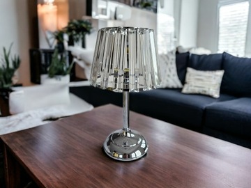 LAMPION Лампа Glamour для чайных свечей с хрустальным абажуром 30 см.