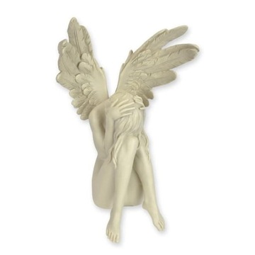 Figura Anioła w Pozycji Zamyślenia - Żywica 30cm