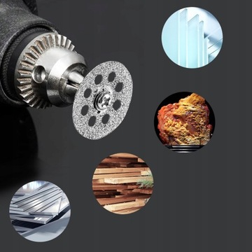 НАБОР АЛМАЗНЫХ ОТРЕЗНЫХ ДИСКОВ ДЛЯ МИНИ-ШЛИФРОВОЧКИ И СВЕРЛ 12 предметов