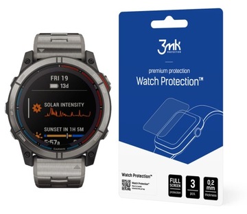 Стекло FlexibleGlass 3mk для часов Garmin Quatix 7X