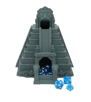 Ацтекская большая башня для игральных костей - Башня для игральных костей Темно-серая