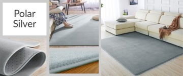 Ковер Полярный, модный, мягкий, пушистый плюш, 160х220.
