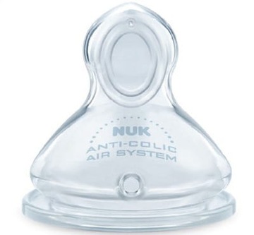 NUK Силиконовая соска для бутылочки 6–18 м M First Choice, 2 шт.