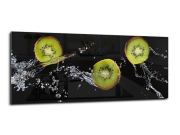 panel szklany do kuchni lacobel 125x50 kiwi