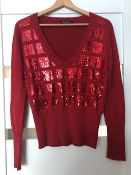 Sweter z cekinami roz. L/XL