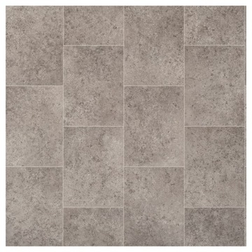 Wykładzina PCV linoleum gumolit płytka szara 4m