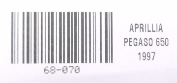 APRILIA PEGASO 650 92-09r PASSENGER SET RIGHT REAR REAR SUPPORT