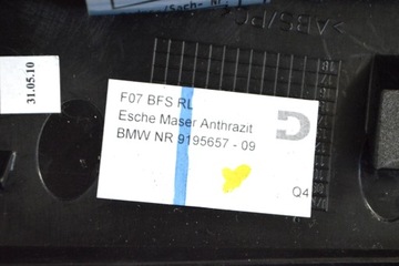BMW 5 F07 530D 2010 RHD PANEL KRYTY DESKY ROZDĚLOVACÍ