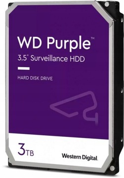 Dysk Twardy HDD WD Purple 3 TB DO MONITORINGU