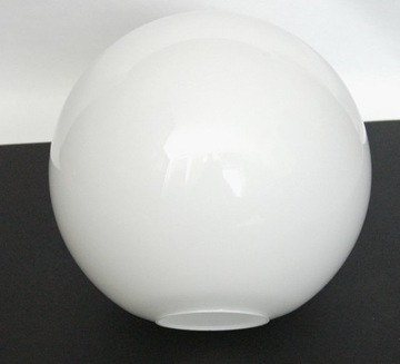 Klosz szklany kula 25cm połysk do lamp otwór 8cm