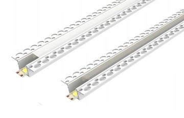 Profil LED PCV MONO wpuszczany do płyt G-K 2m