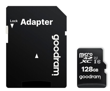 Карта GOODRAM MicroSDHC 128 ГБ Адаптер UHS 100 МБ/с