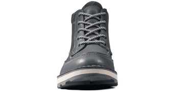 CLARKS Buty trekkingowe Korik RiseGtx szare skórzane ocieplane GORE-TEX 40