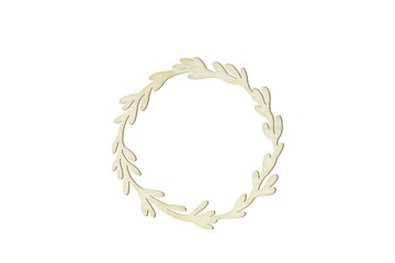 DREWNIANY wianek 10 cm scrap ornament wesele