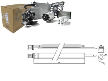 SUŠIČ KLIMATIZACE MERCEDES C (C204) T-MODEL