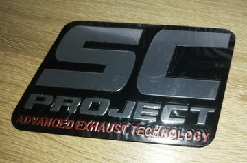 SC PROJECT Alu Emblem Глушитель Выхлопная труба + Бесплатно