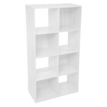 REGAŁ DO SALONU na książki 8 przegródek 68x134 cm OUTLET