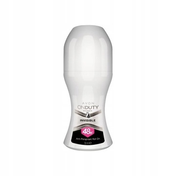 Avon ONDUTY Invisible 50 ml Antyperspirant Ochrona bez plam dla Niej