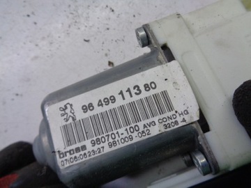 MOTOR OKNO PŘEDNÍ PRAVÉ PEUGEOT 307 9649911380