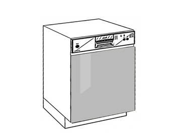 ecoModel Front do zmywarek FZ 60A Szary Połysk