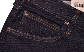 WRANGLER spodnie SKINNY regular NAVY jeans LUKE _ W32 L32