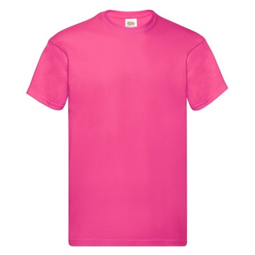 T-SHIRT KOSZULKA FRUIT OF THE LOOM fuchsia M
