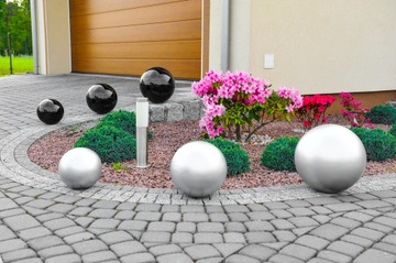 Декоративный САДОВЫЙ ШАР, диаметр 38 см, ЧЕРНЫЙ