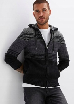 44 Bonprix SWETER ROZPINANY Z KAPTUREM